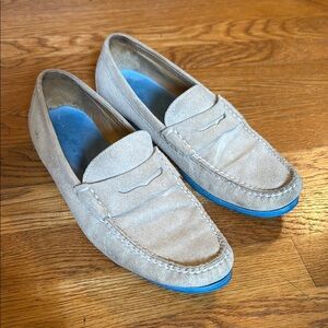 Peter Millar Men’s Triumph Suede Driving Loafer Size 8M Penny Loafer MS18F05 Tan